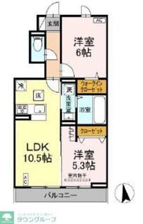 (仮称)D-ROOMすみよし台 Aの物件間取画像